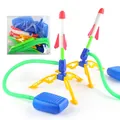 Jeu de lanceur de fusées à air pour enfants avec pompes bleues et fusées en mousse - Fusée Flash Céleste (1819-11)