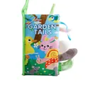 Libro de tela Garden Tails para bebé con colas de animales 3D para aprendizaje táctil - Animales del jardín (GARDEN TAILS)