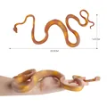 Lifelike yellow python snake model toy with realistic scale texture and 33.5cm length - Python Pattern