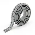 Grey flexible building block tape with double-row studs for DIY construction play - Gray