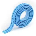 Blue flexible silicone block tape with double row studs for DIY building projects - Light Blue