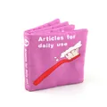 Pink early education tear-resistant cloth book for infants - Daily Necessities