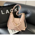 Zaino elegante rosa capiente e borsa a tracolla multiuso per donna stile moderno - Rosa