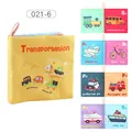 Transportation theme baby cloth book with colorful illustrations and bilingual text - Transportation Cognition (021-6)