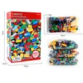 1000 pieces DIY building blocks set in color box for kids age 6 plus creative play - Multicolor Particle Box Set