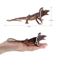 Realistic frilled lizard model toy, 16cm brown plastic lizard figure for kids - Frilled Lizard