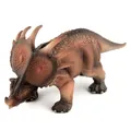 Dettaglio del dinosauro Styracosaurus con texture della pelle e corna realistiche - Marrone