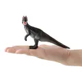Modelo de dinosaurio Dilophosaurus realista sostenido en la mano para escala de tamaño - Jzd012-008 Kg