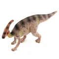 Detailed skin texture and realistic markings on Parasaurolophus dinosaur model - Brown