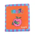 Educational soft baby cloth book with fruit theme and colorful 3D interactive patterns - Fruit / Orange