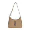 Beige gewebte Umhängetasche stilvolle Kette Riemen Handtasche elegante Damentasche - Khaki
