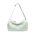 Mint green large capacity yoga sports bag with adjustable strap and front zipper pocket - Green