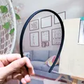 Slim matte black non-slip headband with fine inner teeth for hair styling - Black