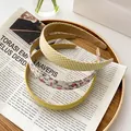 Three-piece headband set featuring yellow gingham, floral pattern, and solid yellow fabric - Checkered Single Item / Yellow Series (Checkered)