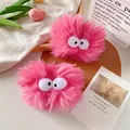 Pink plush monster wristbands for washing face, soft absorbent microfiber material - Rose Pink Plush Style