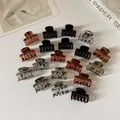Mini pinces à cheveux léopard assorties avec motifs écaille de tortue et marbre - Style Pince Quille