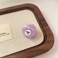 Purple acetate billiard number 4 mini hair claw clip for side fringe and styling - Purple Style 4