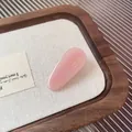 Barrette goutte en acétate rose avec inscription dorée France Handmade élégante - Barrette Goutte d'Eau Rose