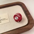 Molletta per capelli a palla da biliardo rossa n. 3 in acetato lucido per acconciature - Rosso 3