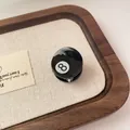 Mini molletta per capelli in acetato con numero 8 da biliardo per acconciature - Nero 8