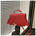 Sac à main gothique rouge avec ailes de chauve-souris et bandoulière pour femme - Rouge