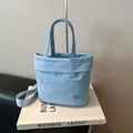 Hellblaue Beuteltasche aus Oxford-Gewebe mit RAH TOP-Stickerei und Gurtband - Blau Ohne Anhänger