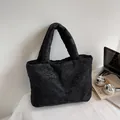 Black jacquard tote bag with floral patterns for daily commute and casual use - Black