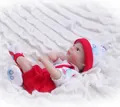 Macro detail of lifelike reborn baby doll skin texture and realistic facial features - Red Style