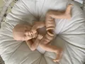 Unpainted Twin A reborn doll kit including head, arms and legs for DIY realistic babies - Doll Parts Kit