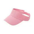Breathable pink summer sun visor hat with adjustable strap for outdoor activities - Adjustable / Pink