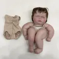 20 Zoll Reborn Baby Puppen DIY Set mit bemalter Haut und verwurzelten Haaren - Geschlossene Augen Baby Kit (Wie Abgebildet) / Fertig Etwa Fünfzig Zentimeter