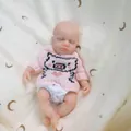 8-inch lifelike full silicone reborn baby doll in pink pig print sweater and diaper - Pink Pig Style (8寸RBG30-2小实心) / 8 inch