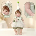 Bambola fata realistica da 16 pollici in abito di tulle verde con capelli fatti a mano - Completo da Fata Verde