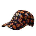Casquette de baseball Halloween noire avec motifs citrouilles et fantômes imprimés - Réglable / Motif de Citrouille d'Halloween