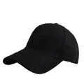 Women's black baseball cap with sparkling rhinestones and cross geometric pattern - Black