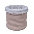 Dicker Strick-Halswärmer mit weichem Fleecefutter in Khaki für winterlichen Windschutz - Khaki