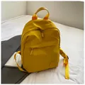 Zaino giallo vivace minimalista di grande capacità per scuola e tempo libero - Giallo