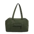 Grote olijfgroene nylon draagtas met dubbele riemen voor reizen en fitness - Groen