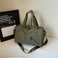 Sac de voyage et fitness polyvalent en nylon vert armée grande capacité avec bandoulière - Vert