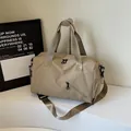 Sac de sport polyvalent kaki à grande capacité avec bandoulière réglable et amovible - Kaki