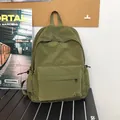 Sac à dos vert olive en nylon résistant pour les voyages et les trajets quotidiens - Vert