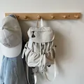 Zaino beige minimalista con coulisse in nylon leggero per il tempo libero e i viaggi - Bianco Sporco