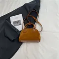 Caramel vintage doctor bag in suede and leather mix with silver hardware - No Pendant / Brown