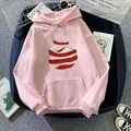 Flat lay of light pink hoodie with spiral graphic on denim background with lifestyle props - S / Dark Pink