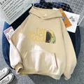 Hoodie beige NASA à plat avec imprimé spatial et poche kangourou confortable - S / Abricot