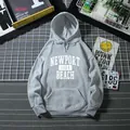 Sweat à capuche oversize gris pour homme avec imprimé Newport 1984 et poche kangourou - Gris clair