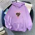 Flat lay of a lavender hoodie featuring a Keep Calm slogan and orange heart graphic - S / Light Purple