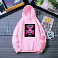 Sweat à capuche rose oversize avec imprimé motivation et poche kangourou style urbain - S / Rose vif