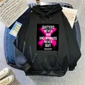 Sweat à capuche noir oversize pour femme avec slogan motivant et poche kangourou - S / Noir