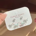 Exquisite 3-pair butterfly and flower stud earring set with zircons on display card - Pink and Blue Hollow Butterfly (3 Pairs Set) (HDT008)